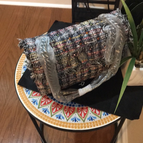 Kurt Geiger London Kensington Recycled Tweed Shoulder Bag - Picture 12 of 17